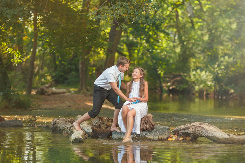 красивые места на речке для свадебной фотосъемки Севастополь