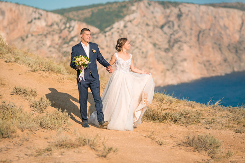 свадебные фотографии у моря Севастополь