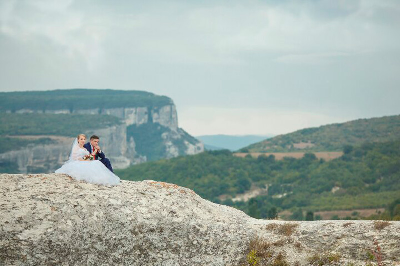 фотосъемка свадьбы в крымских горах